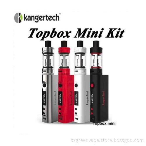2016 Wholesale Authentic original kanger topbox mini 75w mod , kangertech TOPBOX mini kit with SSOCC Clapton 0.5ohm coils